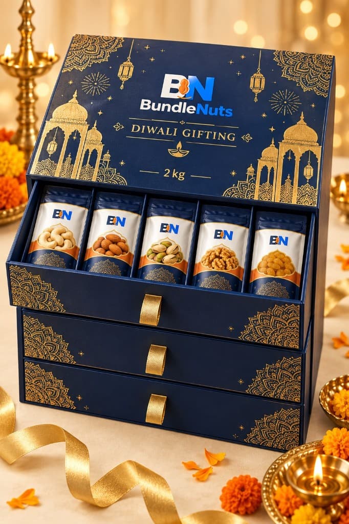 Diwali Three-Drawer Gift Box 2kg